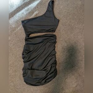 Shein mini dress, sexy little black dress